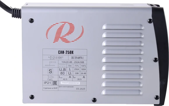 Сварочный аппарат Ресанта САИ-250К инвертор ММА DC 7.8кВт