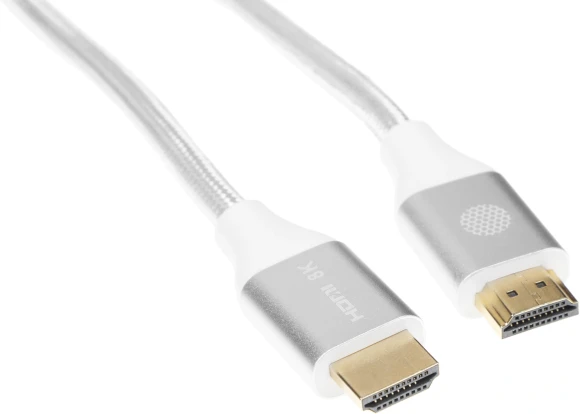 Кабель аудио-видео Cactus CS-HDMI.2.1-1 HDMI (m)/HDMI (m) 1м. позолоч.конт. серебристый Кабель аудио-видео Cactus CS-HDMI.2.1-1 HDMI (m)/HDMI (m) 1м. позолоч.конт. серебристый