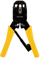 Инструмент обжимной Rexant HT-200R 12-3442 для RJ-45/RJ-12/RJ-11 желтый Инструмент обжимной Rexant HT-200R 12-3442 для RJ-45/RJ-12/RJ-11 желтый