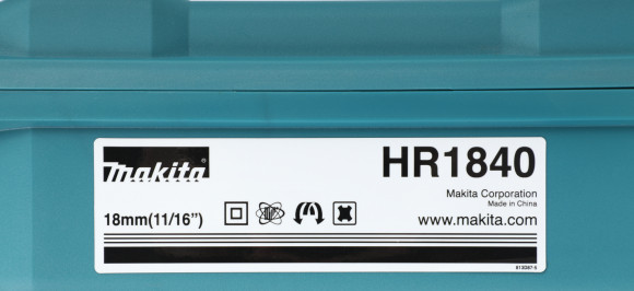Перфоратор Makita HR1840 патрон:SDS-plus уд.:1.4Дж 470Вт (кейс в комплекте) Перфоратор Makita HR1840 патрон:SDS-plus уд.:1.4Дж 470Вт (кейс в комплекте)