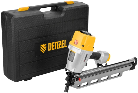 Пистолет гвоздезабивной Denzel PN2190 серый/желтый