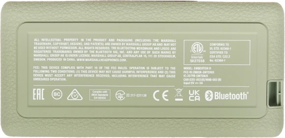 Колонка порт. Marshall Emberton III зеленый 20W 2.0 BT 100м Колонка порт. Marshall Emberton III зеленый 20W 2.0 BT 100м
