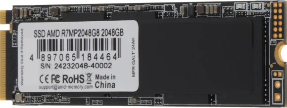 Накопитель SSD AMD PCIe 4.0 x4 2TB R7MP2048G8 Radeon M.2 2280