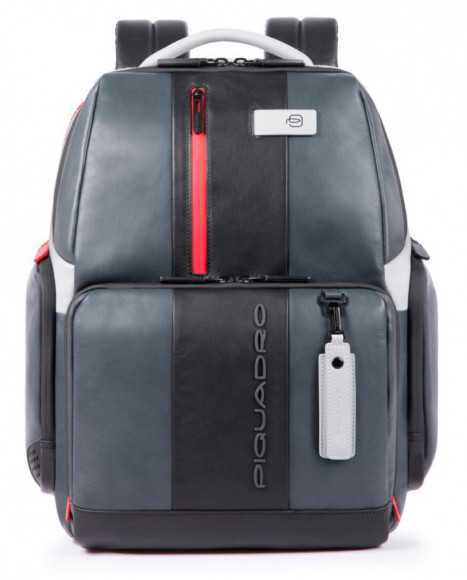 Рюкзак мужской Piquadro Urban CA4532UB00/GRN серый/черный кожа Рюкзак мужской Piquadro Urban CA4532UB00/GRN серый/черный кожа