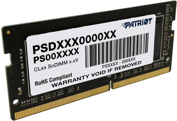 Память DDR4 16Gb 2666MHz Patriot PSD416G266681S Signature RTL PC4-21300 CL19 SO-DIMM 260-pin 1.2В single rank Ret Память DDR4 16Gb 2666MHz Patriot PSD416G266681S Signature RTL PC4-21300 CL19 SO-DIMM 260-pin 1.2В single rank Ret