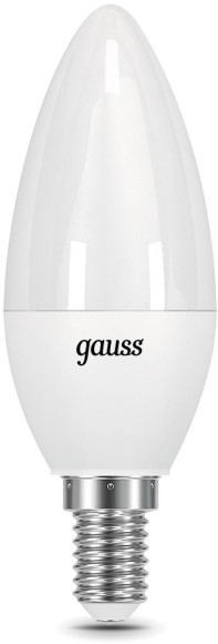 Лампа светодиодная Gauss 9.5Вт цок.:E27 шар 220B св.свеч.бел.нейт. P45 (упак.:1шт) (105102210)