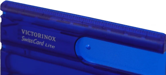 Швейцарская карта Victorinox SwissCard Lite (0.7322.T2) синий полупрозрачный коробка подарочная
