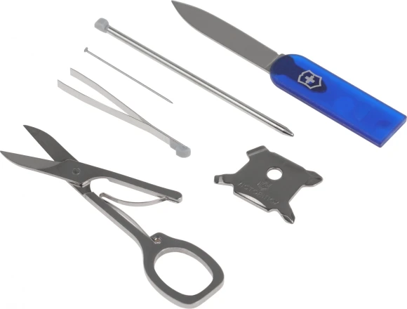 Швейцарская карта Victorinox SwissCard Lite (0.7322.T2) синий полупрозрачный коробка подарочная