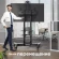 Стойка для телевизора Onkron TS1552 черный 40"-70" макс.60.5кг напольный мобильный