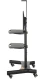 Стойка для телевизора Onkron TS1552 черный 40"-70" макс.60.5кг напольный мобильный