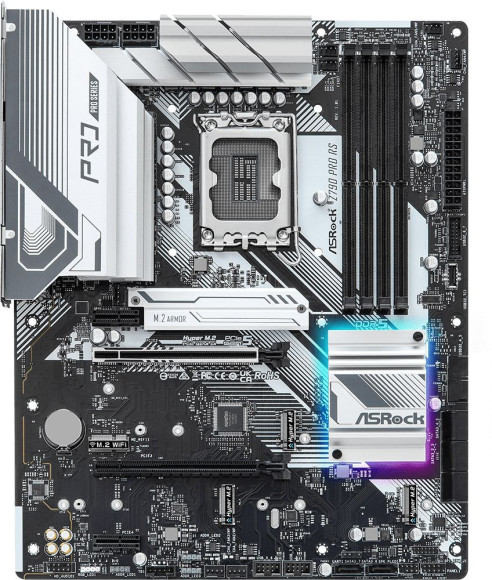 Материнская плата Asrock Z790 PRO RS Soc-1700 Intel Z790 4xDDR5 ATX AC`97 8ch(7.1) 2.5Gg RAID+HDMI+DP Материнская плата Asrock Z790 PRO RS Soc-1700 Intel Z790 4xDDR5 ATX AC`97 8ch(7.1) 2.5Gg RAID+HDMI+DP