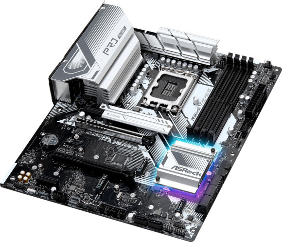 Материнская плата Asrock Z790 PRO RS Soc-1700 Intel Z790 4xDDR5 ATX AC`97 8ch(7.1) 2.5Gg RAID+HDMI+DP Материнская плата Asrock Z790 PRO RS Soc-1700 Intel Z790 4xDDR5 ATX AC`97 8ch(7.1) 2.5Gg RAID+HDMI+DP