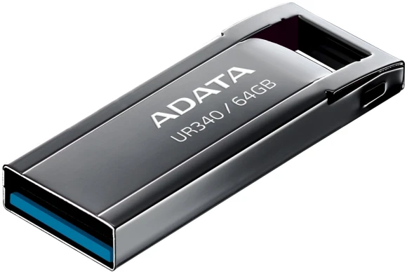 Флеш Диск A-Data 64Gb UR340 AROY-UR340-64GBK USB3.2 черный Флеш Диск A-Data 64Gb UR340 AROY-UR340-64GBK USB3.2 черный