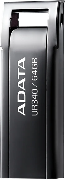 Флеш Диск A-Data 64Gb UR340 AROY-UR340-64GBK USB3.2 черный Флеш Диск A-Data 64Gb UR340 AROY-UR340-64GBK USB3.2 черный