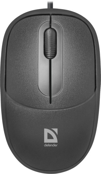 Мышь Defender Standard MB-580 черный оптическая 1000dpi USB 3but (52580)
