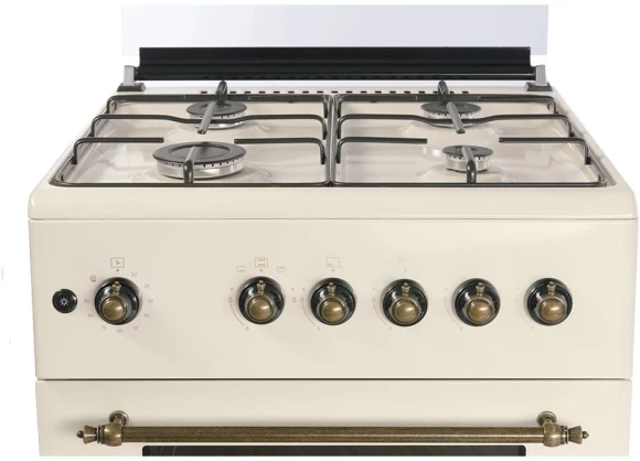 Плита Газовая Nordfrost GG6061Y бежевый (металлическая крышка) реш.сталь Плита Газовая Nordfrost GG6061Y бежевый (металлическая крышка) реш.сталь