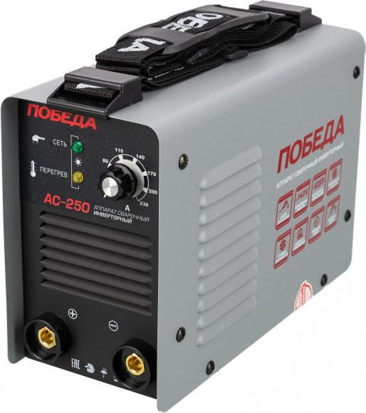 Сварочный аппарат Победа АС 250 инвертор ММА DC 10.7кВт