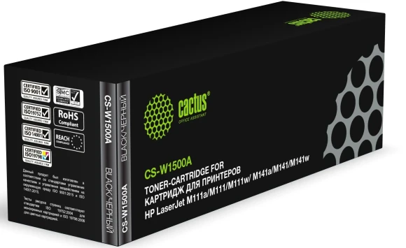 Картридж лазерный Cactus CS-W1500A W1500A черный (975стр.) для HP LaserJet M111a/M111w/MFP M141a/M141W Картридж лазерный Cactus CS-W1500A W1500A черный (975стр.) для HP LaserJet M111a/M111w/MFP M141a/M141W