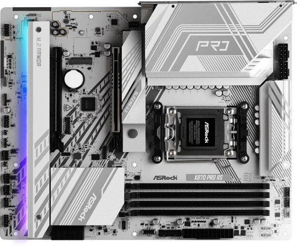 Материнская плата Asrock X870 PRO RS Socket AM5 AMD X870 4xDDR5 ATX AC`97 8ch(7.1) 2.5Gg RAID+HDMI