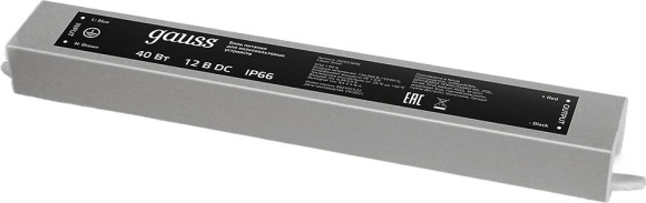 Блок питания Gauss 202002075 встраив. для лен.светод. черный