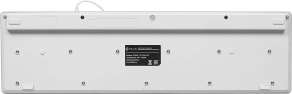 Клавиатура Оклик 550ML белый USB slim Multimedia LED (1061618) кабель 1.5м Клавиатура Оклик 550ML белый USB slim Multimedia LED (1061618) кабель 1.5м