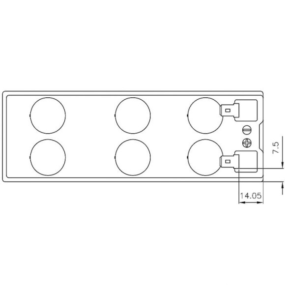 Батарея для ИБП CSB UPS122406 F2 12В Батарея для ИБП CSB UPS122406 F2 12В