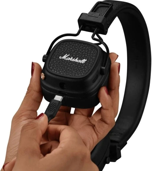 Гарнитура накладные Marshall Major V черный беспроводные bluetooth оголовье (MAJOR V BLACK) Гарнитура накладные Marshall Major V черный беспроводные bluetooth оголовье (MAJOR V BLACK)