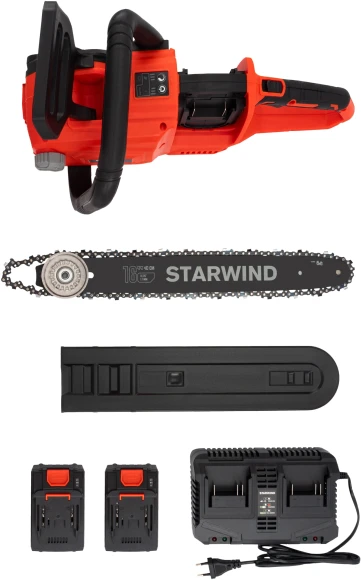 Цепная пила Starwind SBN-16.20-8.5 аккум. дл.шины:16" (40cm) 2аккум. 4Ач ЗУ