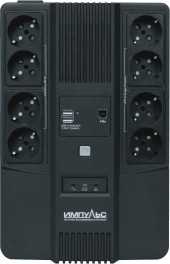 Источник бесперебойного питания Импульс Мастер 800 480Вт 800ВА черный