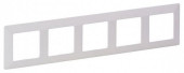 Рамка Legrand Valena Life 754005 накладная 5x горизонтальный монтаж пластик белый