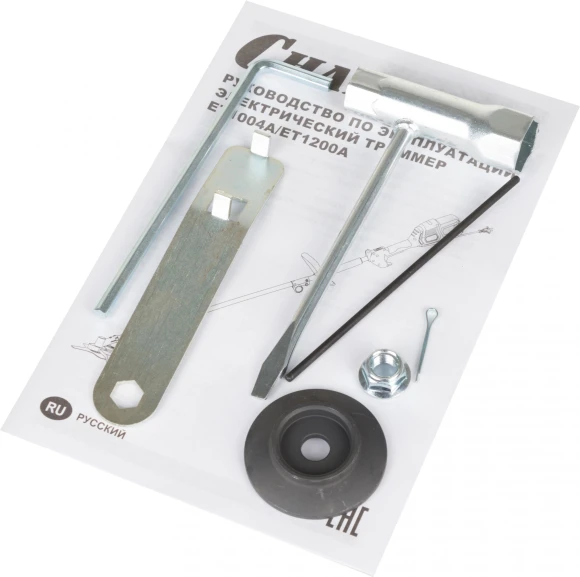 Триммер электрический Champion ET1004A 1000Вт разбор.штан. реж.эл.:леска/нож Триммер электрический Champion ET1004A 1000Вт разбор.штан. реж.эл.:леска/нож