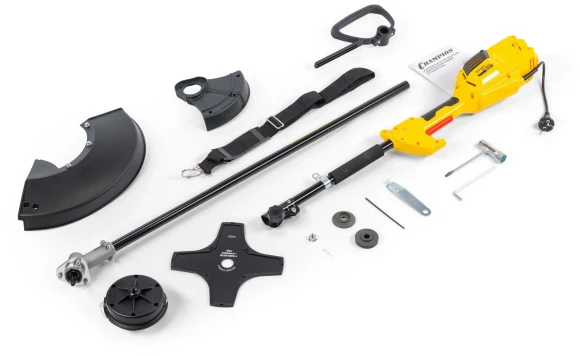 Триммер электрический Champion ET1004A 1000Вт разбор.штан. реж.эл.:леска/нож Триммер электрический Champion ET1004A 1000Вт разбор.штан. реж.эл.:леска/нож