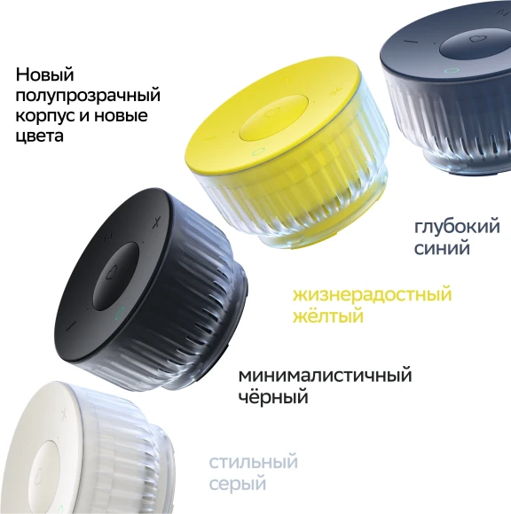 Умная колонка Sber Boom Mini 2 SBDV-00250A Салют черный 5W Mono BT/Wi-Fi