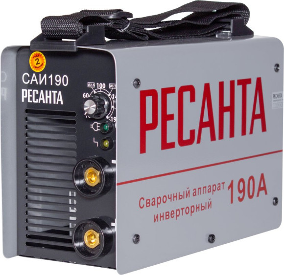 Сварочный аппарат Ресанта САИ-190 инвертор ММА DC 6.5кВт