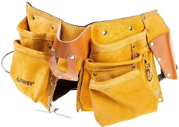 Пояс для инструментов Stayer Master 38512 10карм. желтый/оранжевый