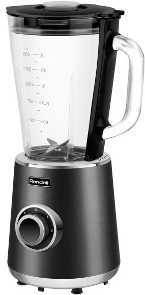 Блендер стационарный Rondell RDE-1251 1500Вт черный/серебристый