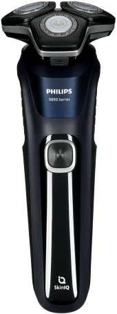 Бритва роторная Philips Series 5000 S5885/10 реж.эл.:3 питан.:аккум. черный/синий Бритва роторная Philips Series 5000 S5885/10 реж.эл.:3 питан.:аккум. черный/синий