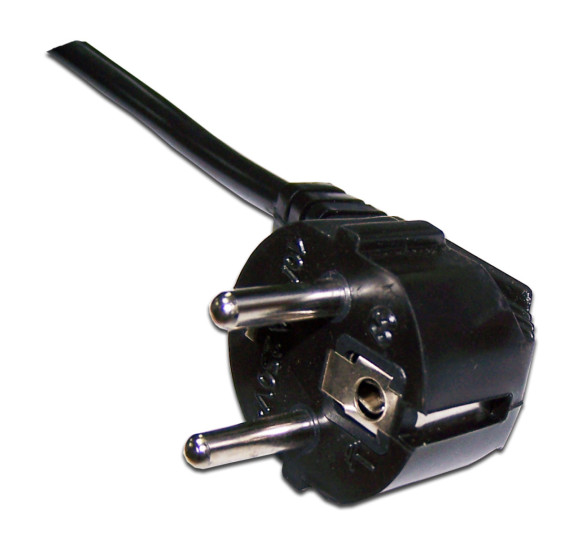 Шнур питания Lanmaster LAN-PP13/SHA-2.0-BK C13-Schuko проводник.:3x0.75мм2 2м 220В 10А черный