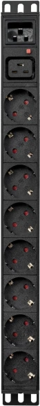 Блок распределения питания Powercom PDU-16A-type 1 (PDU-16AV14-12C3-C9-C2-2G)