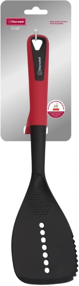 Лопатка для вторых блюд Rondell Craft RD-1871 черный/красный упак.:картонная подложка