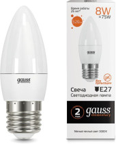 Лампа светодиодная Gauss Elementary MR16 6Вт цок.:GU5.3 спот 220B св.свеч.бел.хол. MR16 (упак.:10шт) (13536) Лампа светодиодная Gauss Elementary MR16 6Вт цок.:GU5.3 спот 220B св.свеч.бел.хол. MR16 (упак.:10шт) (13536)