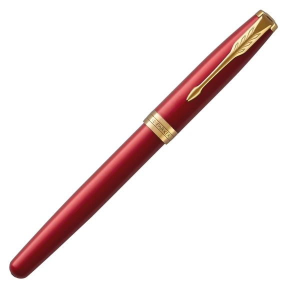Ручка роллер Parker Sonnet Core T539 (CW1931475) LaqRed GT F черн. черн. подар.кор.