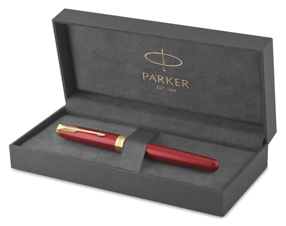 Ручка роллер Parker Sonnet Core T539 (1931475) LaqRed GT F черн. черн. подар.кор.
