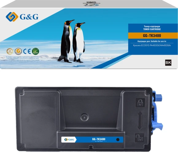 Картридж лазерный G&G GG-TK3400 TK-3400 черный (12500стр.) для Kyocera ECOSYS PA4500X/MA4500fx/MA4500x