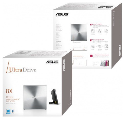 Привод DVD-RW Asus SDRW-08U5S-U/SIL/G/AS серебристый USB внешний RTL Привод DVD-RW Asus SDRW-08U5S-U/SIL/G/AS серебристый USB внешний RTL