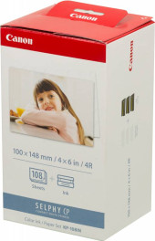 Набор для печати Canon KP-108IN 3115B001 10x15/108л./белый для сублимационных принтеров Набор для печати Canon KP-108IN 3115B001 10x15/108л./белый для сублимационных принтеров