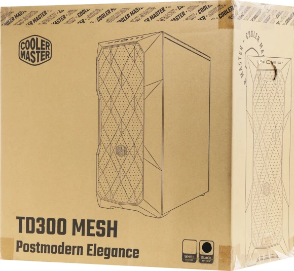 Корпус Cooler Master MasterBox TD300 Mesh черный без БП mATX 4x120mm 4x140mm 2xUSB3.0 audio bott PSU