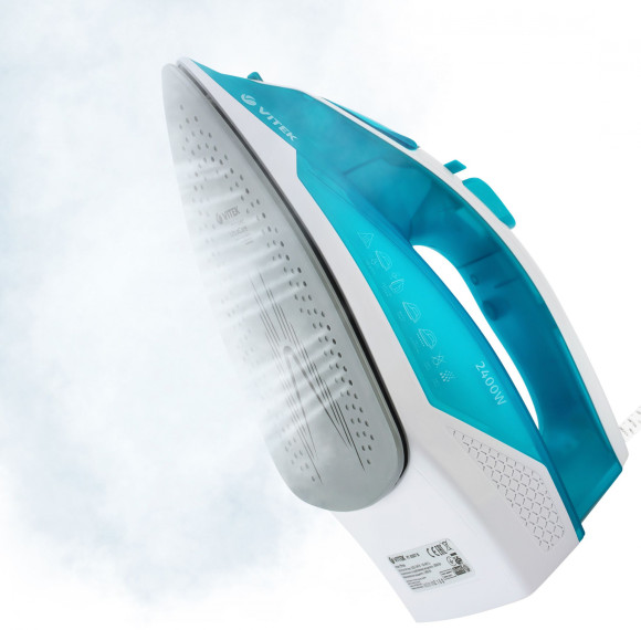 Утюг Vitek 8307-VT-01 2400Вт бирюзовый/белый