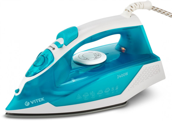 Утюг Vitek 8307-VT-01 2400Вт бирюзовый/белый