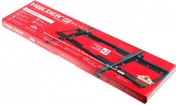 Кронштейн для телевизора Holder LCD-T6628-B черный 32"-70" макс.40кг настенный наклон Кронштейн для телевизора Holder LCD-T6628-B черный 32"-70" макс.40кг настенный наклон